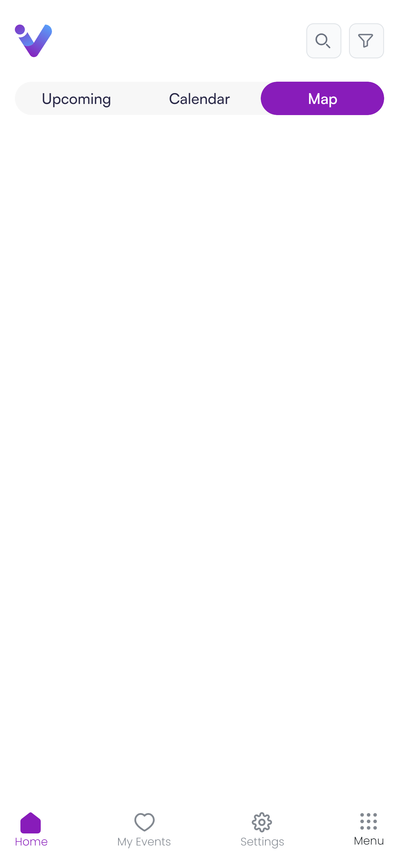 Voluntarius mobile app interface - schedule view